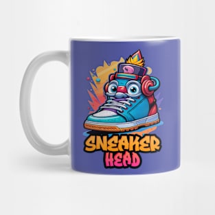 Colorful Cute Sneaker Head Design Mug